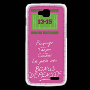 Coque LG L90 Plaquage Bonus offensif-défensif Rose