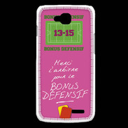 Coque LG L90 Merci l'arbitre Bonus offensif-défensif Rose
