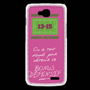 Coque LG L90 Obtenir le Bonus offensif-défensif Rose