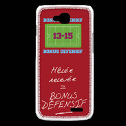 Coque LG L90 Mêlée relevée Bonus offensif-défensif Rouge