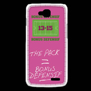 Coque LG L90 The pack Bonus offensif-défensif Rose