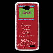 Coque LG L90 Plaquage Bonus offensif-défensif Rouge