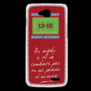 Coque LG L90 Le combat Bonus offensif-défensif Rouge