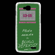 Coque LG L90 Mêlée relevée Bonus offensif-défensif Vert