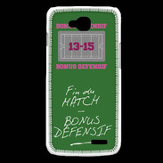 Coque LG L90 Fin de match Bonus offensif-défensif Vert