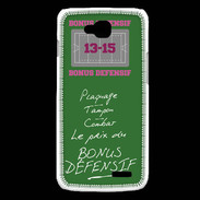 Coque LG L90 Plaquage Bonus offensif-défensif Vert