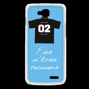 Coque LG L90 Talonneur Bonus offensif-défensif Bleu 2