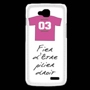 Coque LG L90 Pilier droit Bonus offensif-défensif Blanc