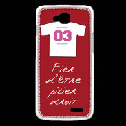 Coque LG L90 Pilier droit Bonus offensif-défensif Rouge