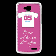 Coque LG L90 Deuxième ligne D Bonus offensif Rose