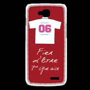 Coque LG L90 Troisième ligne G Bonus offensif-défensif Rouge