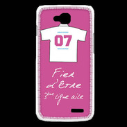 Coque LG L90 Troisième ligne D Bonus offensif-défensif Rose
