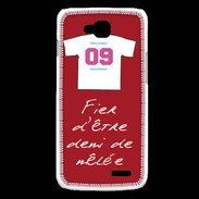 Coque LG L90 Demi de mêlée Bonus offensif-défensif Rouge
