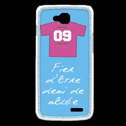 Coque LG L90 Demi de mêlée Bonus offensif-défensif Bleu