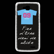 Coque LG L90 Demi de mêlée Bonus offensif-défensif Noir 2