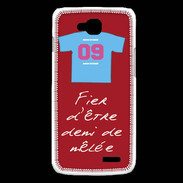 Coque LG L90 Demi de mêlée Bonus offensif-défensif Rouge 2