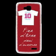 Coque LG L90 Demi d'ouverture Bonus offensif-défensif Rouge