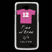 Coque LG L90 3/4 centre G Bonus offensif-défensif Noir