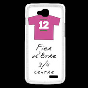 Coque LG L90 3/4 centre G Bonus offensif-défensif Blanc