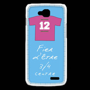 Coque LG L90 3/4 centre G Bonus offensif-défensif Bleu