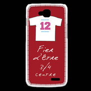 Coque LG L90 3/4 centre G Bonus offensif-défensif Rouge