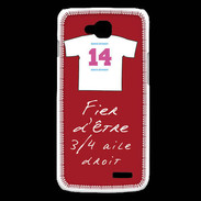 Coque LG L90 3/4 aile droit Bonus offensif-défensif Rouge