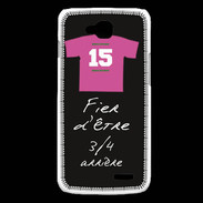 Coque LG L90 3/4 arrière Bonus offensif-défensif Noir