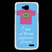 Coque LG L90 Préparateur physique Bonus offensif-défensif Bleu