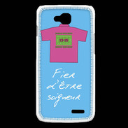Coque LG L90 Soigneur Bonus offensif-défensif Bleu