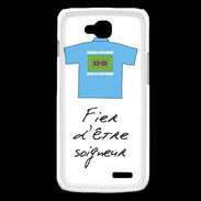 Coque LG L90 Soigneur Bonus offensif-défensif Blanc 2