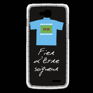 Coque LG L90 Soigneur Bonus offensif-défensif Noir 2