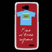 Coque LG L90 Soigneur Bonus offensif-défensif Rouge 2