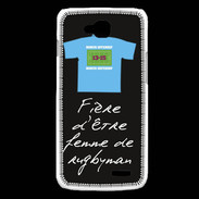 Coque LG L90 Femme de rugbyman Bonus offensif-défensif Noir 2