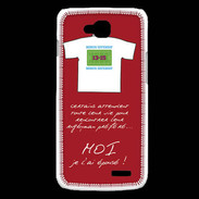 Coque LG L90 Moi je l'ai épousé Bonus offensif-défensif Rouge