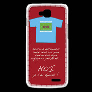 Coque LG L90 Moi je l'ai épousé Bonus offensif-défensif Rouge 2