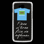 Coque LG L90 Fille de rugbyman Bonus offensif-défensif Noir 2