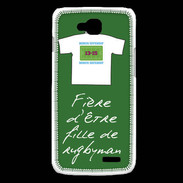 Coque LG L90 Fille de rugbyman Bonus offensif-défensif Vert