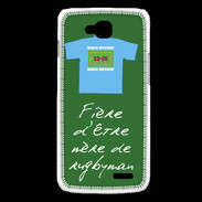 Coque LG L90 Mère de rugbyman Bonus offensif-défensif Vert 2