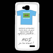 Coque LG L90 Moi je l'ai élevé Bonus offensif-défensif Blanc 2