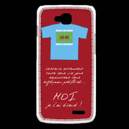 Coque LG L90 Moi je l'ai élevé Bonus offensif-défensif Rouge 2