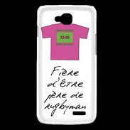 Coque LG L90 Père de rugbyman Bonus offensif-défensif Blanc