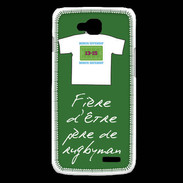 Coque LG L90 Père de rugbyman Bonus offensif-défensif Vert