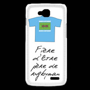 Coque LG L90 Père de rugbyman Bonus offensif-défensif Blanc 2