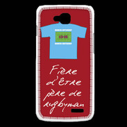 Coque LG L90 Père de rugbyman Bonus offensif-défensif Rouge 2