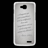 Coque LG L90 Sympathiser Gris Citation Oscar Wilde