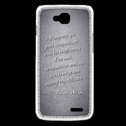 Coque LG L90 Sympathiser Noir Citation Oscar Wilde