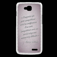 Coque LG L90 Sympathiser Rose Citation Oscar Wilde