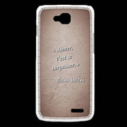 Coque LG L90 Aimer Rouge Citation Oscar Wilde