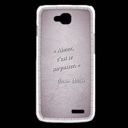 Coque LG L90 Aimer Rose Citation Oscar Wilde
