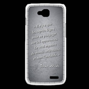 Coque LG L90 Esprits légers Noir Citation Oscar Wilde